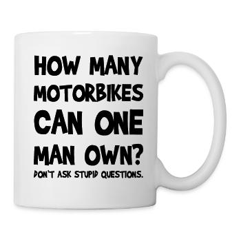 Moto - Mug blanc - blanc - Droite