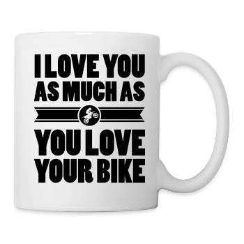 Motorrad - Tasse - Weiß - Rechts