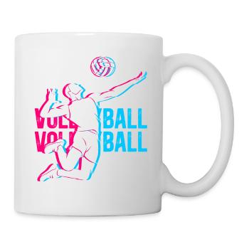 Volleyball - Tasse - Weiß - Rechts
