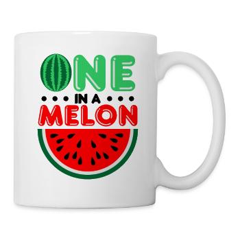 Einer aus einer Melone oder Million für Paare - Tasse - Weiß - Rechts