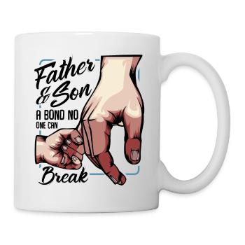 Cadeau des paroles sympas des meilleurs amis des Pères Fils - Mug blanc - blanc - Droite