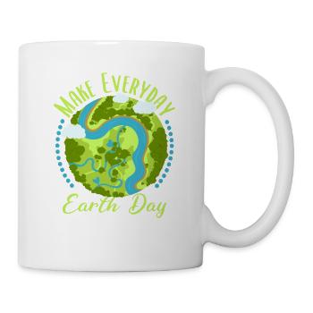 Make our Earth green again - Mug - white - Right