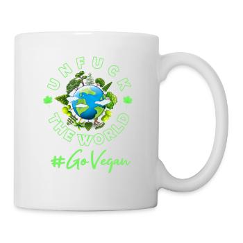 Vegan Earth Planet Environment Changement climatique - Mug blanc - blanc - Droite