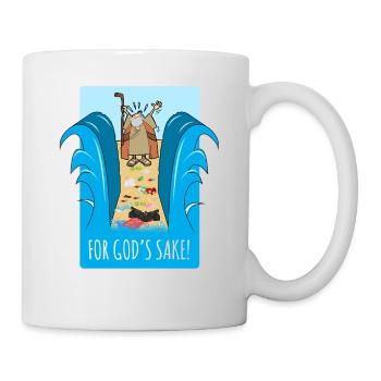 Pour l'amour du ciel! Chemise océanique en plastique poubelle - Mug blanc - blanc - Droite