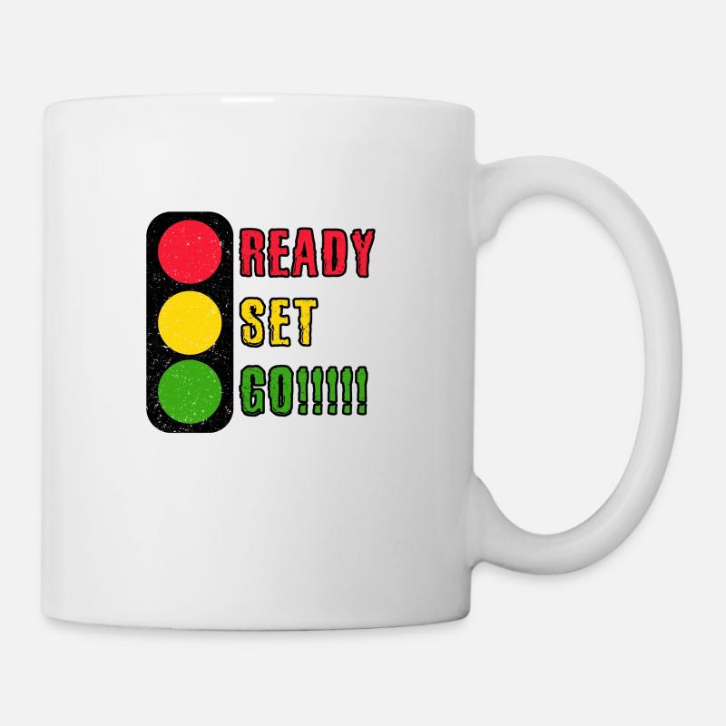 Traffic Light Ready Set Go !!! - Mug - white