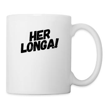 Her Longa - Pfälzer Buh - Rheinland Pfalz Spruch - Tasse - Weiß - Rechts
