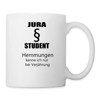 Jura Student lustiges Jurastudium Geschenk - Tasse - Weiß - Rechts