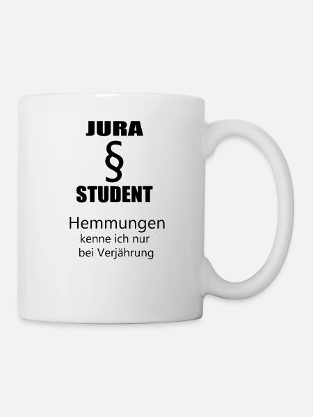 Jura Student lustiges Jurastudium Geschenk - Tasse - Weiß