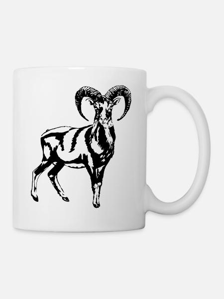 Mufflon - Tasse - Weiß