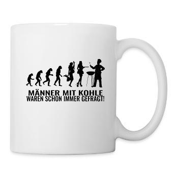 Barbecue, Coal, Grill Master, Funny Gift - Mug - white - Right