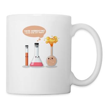 Chemise de chimie de nerd qui réagit - Mug blanc - blanc - Droite