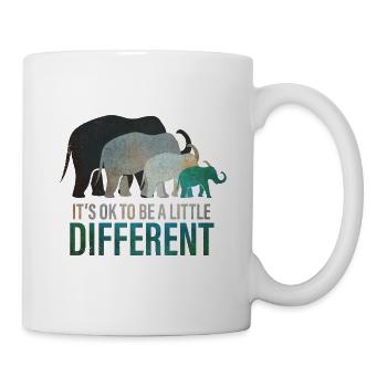 Its ok to be different - Sei anders Elefant - Mug - white - Right
