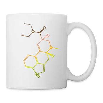LSD Strukturformel Molekül A. Hofmann Bicycle Day - Tasse - Weiß - Rechts