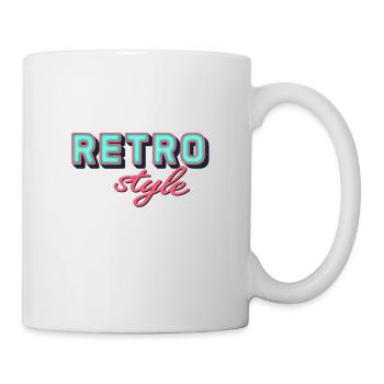 rétro - Mug blanc - blanc - Droite