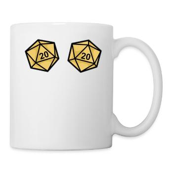 YES THEY’RE NATURAL Fantasy RPG dés seins - Mug blanc - blanc - Droite