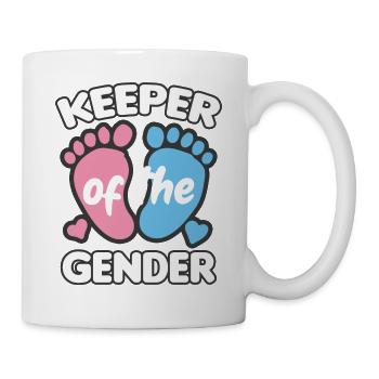 KEEPER OF THE GENDER Girl or Boy Birth - Mug - white - Right