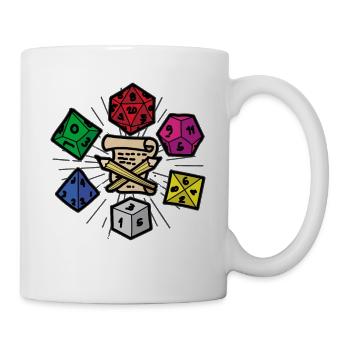 PAPER PEN AND DICE RPG Fantasy Role Playing Game - Mug blanc - blanc - Droite