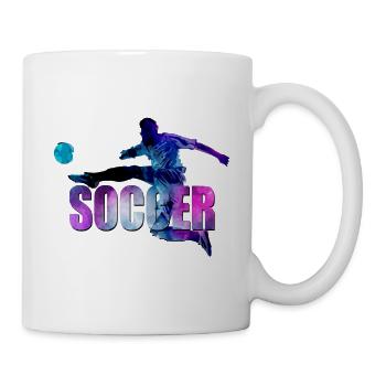 Soccer - Mug blanc - blanc - Droite