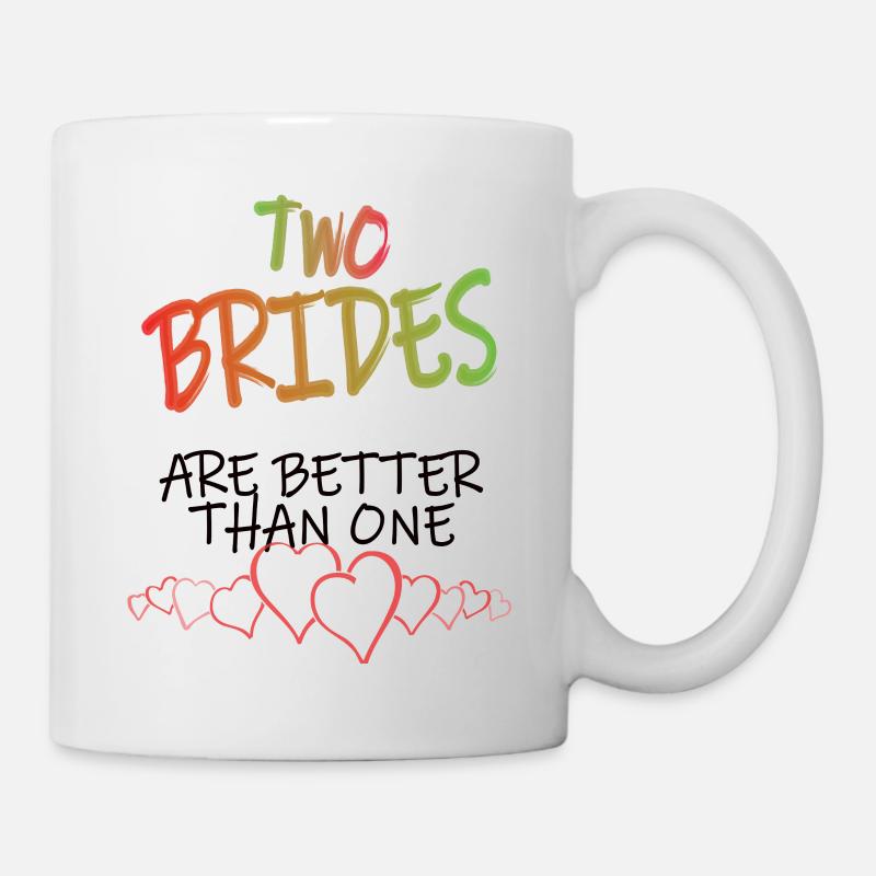 Lesbische Hochzeit - Tasse - Weiß
