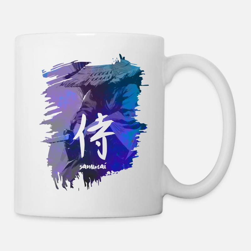 samouraï - Mug blanc - blanc