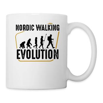 Nordic Walking - Tasse - Weiß - Rechts