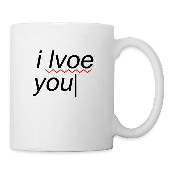 I love you funny mistake - Mug - white - Right