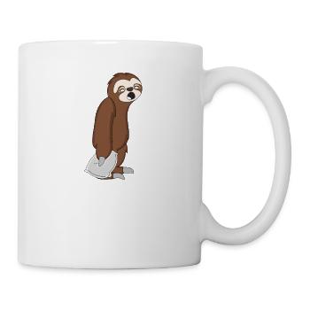 Sleepy Sloth Cadeau de paresseux somnolent Xmas - Mug blanc - blanc - Droite