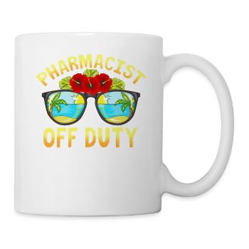 Sommer Sonnenbrille Urlaub Apotheker Pharmazeut - Tasse - Weiß - Rechts
