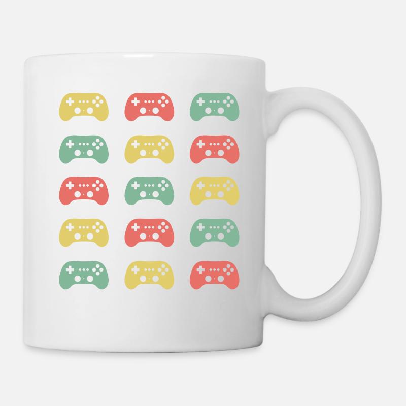Geek Gaming Joystick - Tasse - Weiß