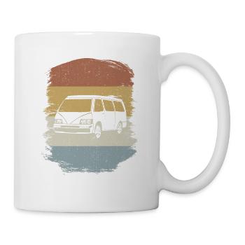 Retro Campervan Vintage Caravan Camping Van - Tasse - Weiß - Rechts
