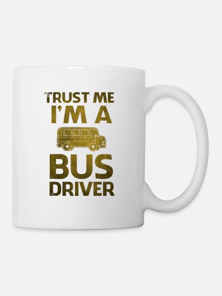 Croyez-moi, je suis chauffeur de bus chauffeur de bus - Mug blanc - blanc