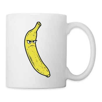 Angry Banana Böse Banane Böses Obst Vegan Frucht - Tasse - Weiß - Rechts