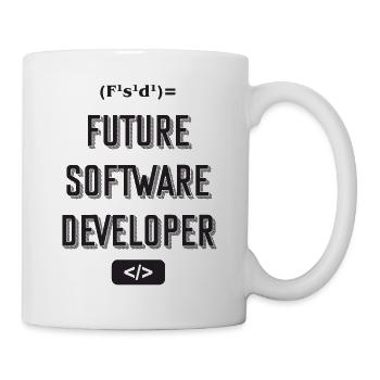 Futur développeur de logiciels - Mug blanc - blanc - Droite