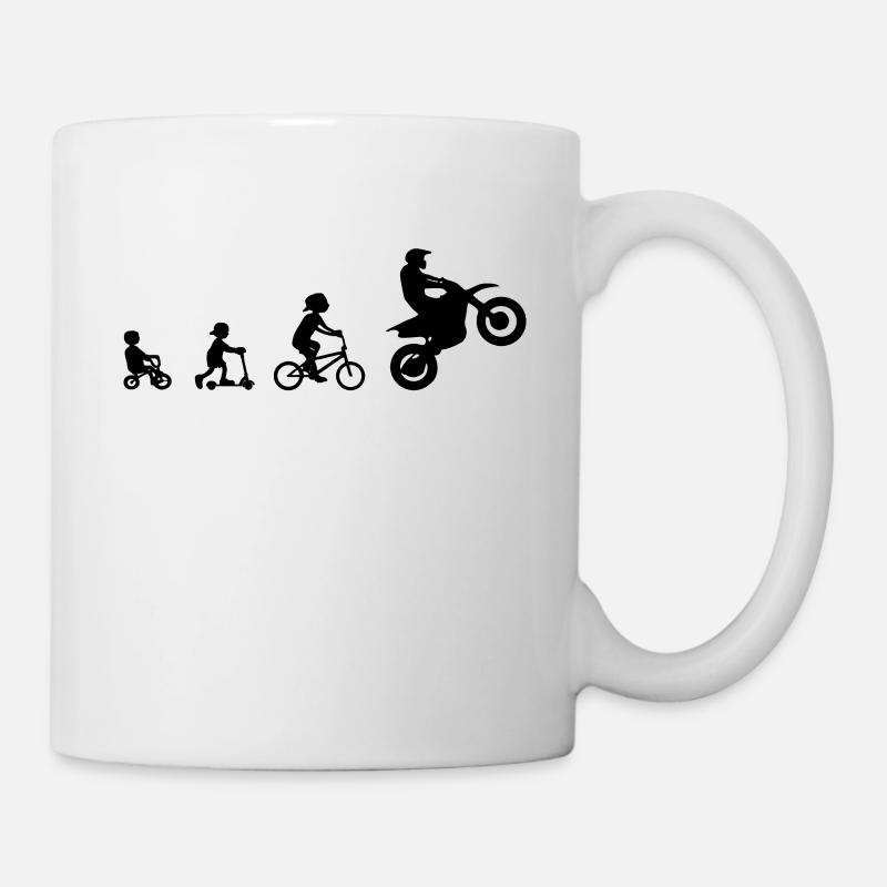 Evolution Enduro Cross Sumo Bike Moto Biker - Mug blanc - blanc