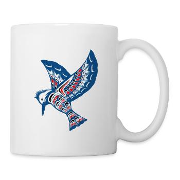 Cadeau autochtone autochtone du nord-ouest du Pacifique - Mug blanc - blanc - Droite