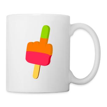 Flutschfinger Fuck Party Shirt - Tasse - Weiß - Rechts
