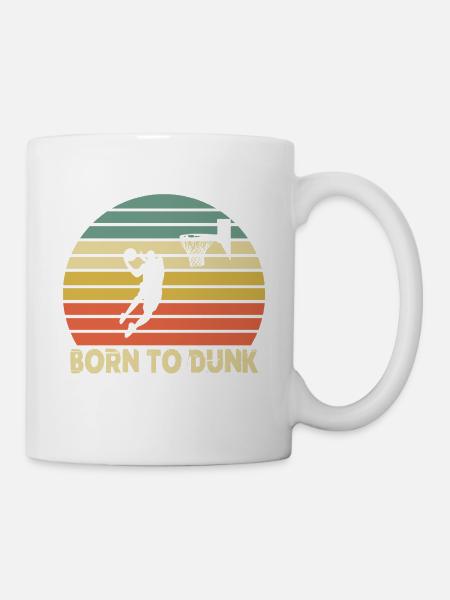 Born to dunk - Tasse - Weiß