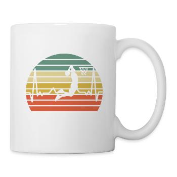 basket-ball - Mug blanc - blanc - Droite