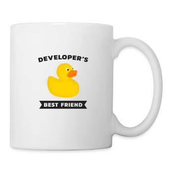 Programmierer Bester Gummiente Duck - Tasse - Weiß - Rechts