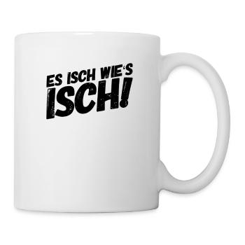 Rheinland Pfalz Pfälzer Dialekt Schorle Spruch - Tasse - Weiß - Rechts