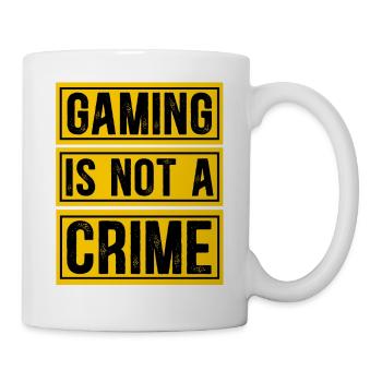 Gaming is not a crime - Tasse - Weiß - Rechts