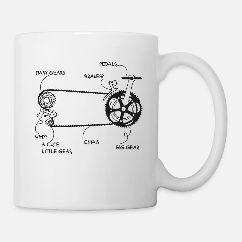 Fahrradkette - Tasse - Weiß