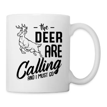 Hirschjagd Lustige Sprüche Cool Jäger Geschenkidee - Tasse - Weiß - Rechts