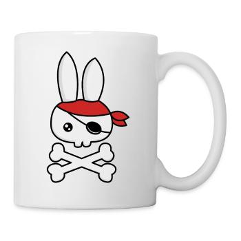 Häschen Pirat - Tasse - Weiß - Rechts