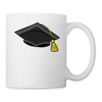Doktorhut Student Doktor Studium Abitur Abschluss - Tasse - Weiß - Rechts