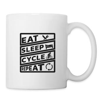 Eat Sleep Cycle Repeat Bicycle BMX - Mug - white - Right