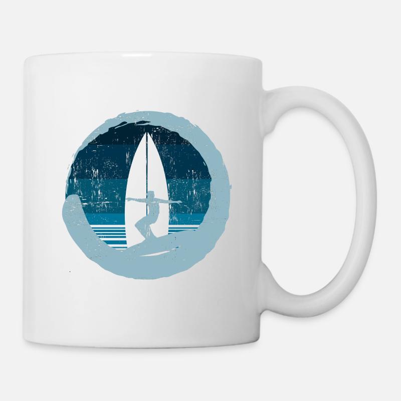Cool Surfing Design - Tasse - Weiß
