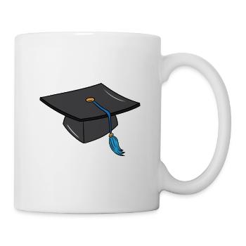 Doktorhut Student Doktor Studium Abitur Abschluss - Tasse - Weiß - Rechts
