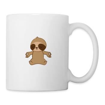 Sloth sloths - Sloth fan - Yoga - Mug - white - Right