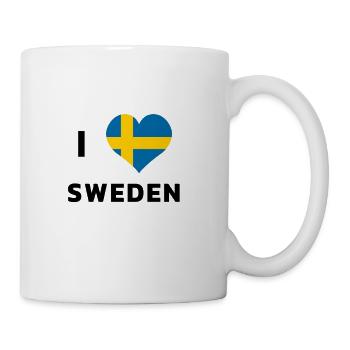 I love Sweden - Mug - white - Right
